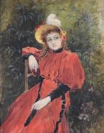 Octave Alfred Saunier (1842-1887) - Portrait de jeune fille