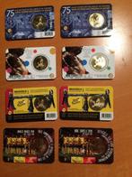 België. 2 1/2 Euro 2018/2020 (8 coincards) (Zonder, Postzegels en Munten
