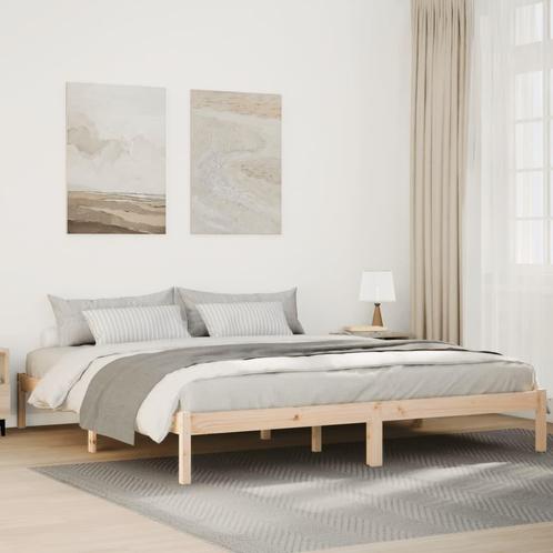 vidaXL Bedframe extra lang zonder matras massief grenenhout, Huis en Inrichting, Slaapkamer | Bedden, Nieuw, Verzenden