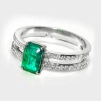 Sans prix de réserve - Bague - 14 carats Or blanc, IGI 0,88