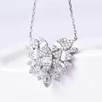 Ketting met hanger - 18 karaat Witgoud Diamant (Natuurlijk)