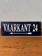 Originele Emaille Bord - VAARKANT 24 - Reclamebord -, Antiek en Kunst, Antiek | Wandborden en Tegels