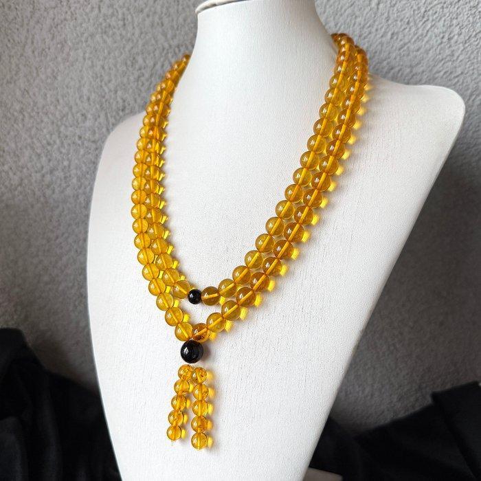 Oude Baltische amber ketting japa mala 108 kralen 11 mm 71,7, Antiek en Kunst, Curiosa en Brocante
