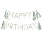 Groene Happy Birthday Slinger Tassels, Verzenden, Nieuw