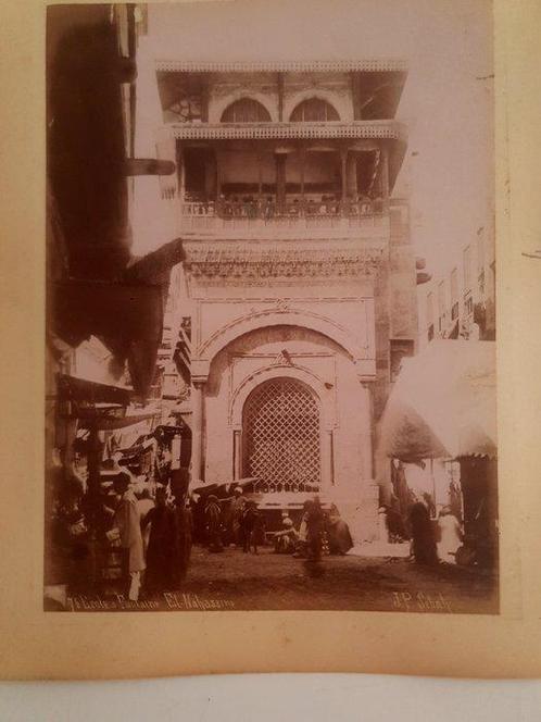 Jean Paul Sebah (XIX) - 6 photos, Le Caire, Pyramides, arbre, Antiek en Kunst, Kunst | Tekeningen en Fotografie
