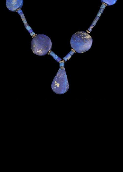 West-Aziatisch Lapis Lazuli Kralenketting (Zonder, Antiek en Kunst, Antiek | Overige Antiek
