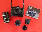 Canon AE-1 black + Power Winder 2 + FD 3,5/35mm + FL, Audio, Tv en Foto, Nieuw