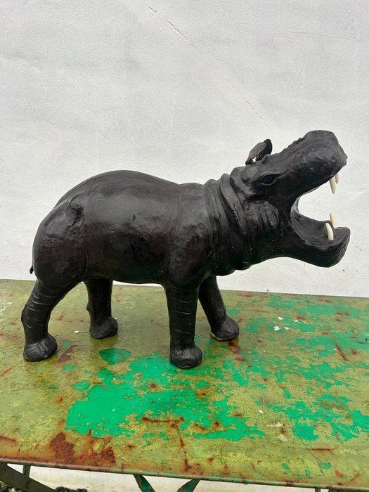 sculptuur, Nijlpaard leer in de stijl van Liberty of London, Antiek en Kunst, Curiosa en Brocante