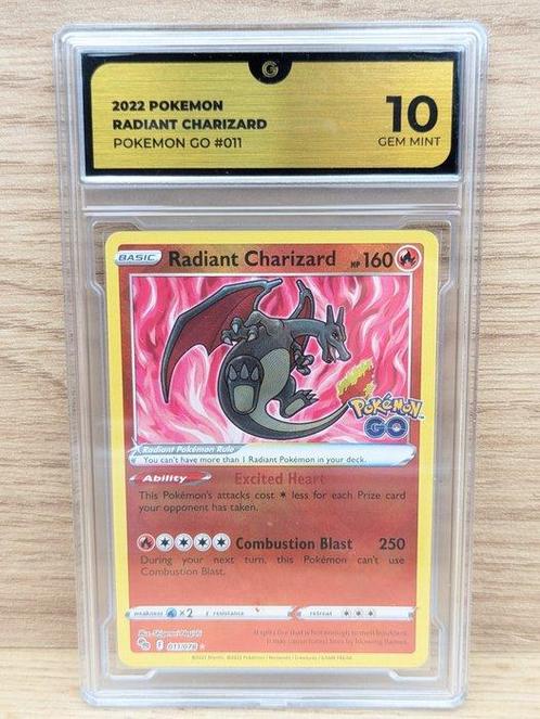 Pokémon - 1 Graded card - Radiant Charizard 011 - Pokemon GO, Hobby en Vrije tijd, Verzamelkaartspellen | Pokémon