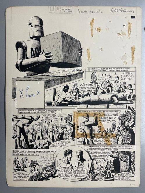 Kearon, Ted - 1 Original page - Robot Archie - Spanish Gold, Livres, BD