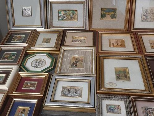 Lijst (23)  - Goud, Zilver - Zilverblad, goud, Antiek en Kunst, Antiek | Speelgoed