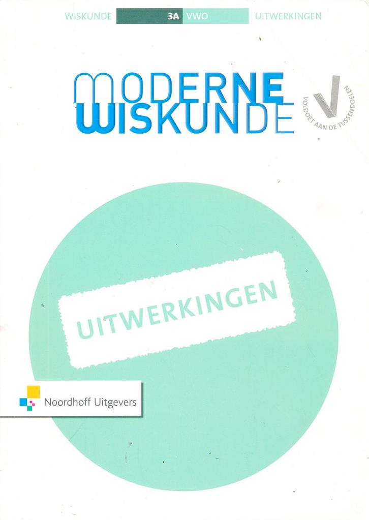 Moderne Wiskunde VWO 3A Uitwerkingen, Boeken, Schoolboeken, Verzenden