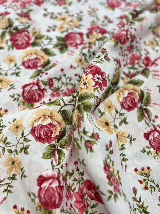 Rustiek bloemmotief stof, geïnspireerd door Sanderson. -, Antiek en Kunst, Curiosa en Brocante