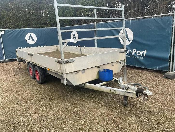 Veiling: Platte aanhanger Fripaan ZTK200 2005, Auto's, Vrachtwagens, Ophalen