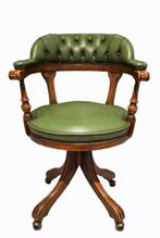 Bureaustoel - Hout, Leder