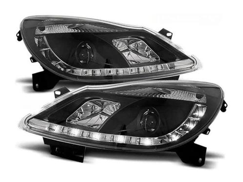 Daylight Black LED DRL koplampen geschikt voor Opel Corsa D, Auto-onderdelen, Verlichting, Nieuw, Opel, Verzenden