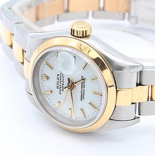 Rolex Lady-Datejust 26 79163 uit 2000, Bijoux, Sacs & Beauté, Montres | Femmes, Envoi