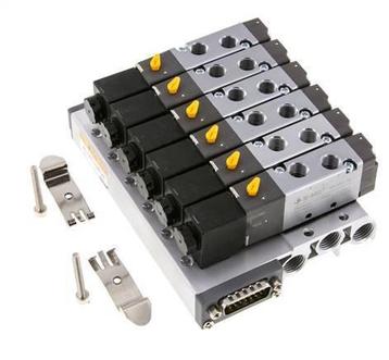 G1/8 6x Terminal de vanne pneumatique 24V DC, Verzenden