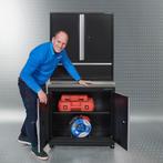 Datona PREMIUM werkbank met RVS werkblad 92 cm breed -, Doe-het-zelf en Bouw, Werkbanken, Ophalen of Verzenden, Nieuw