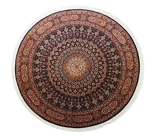 Tabriz Gombad met zijde - Tapijt - 200 cm - 200 cm, Huis en Inrichting, Stoffering | Tapijten en Vloerkleden