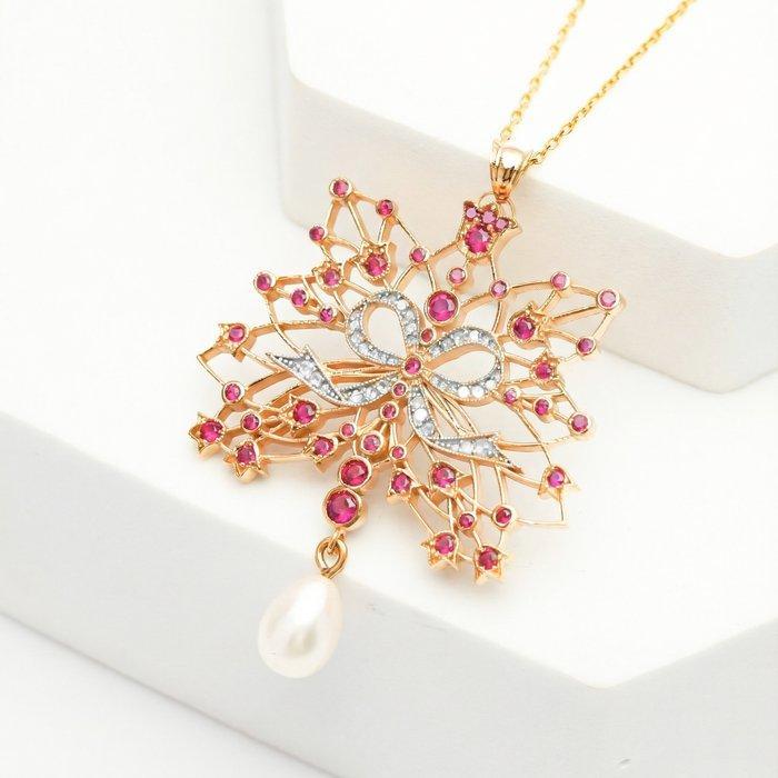 Sans prix de réserve - Collier avec pendentif - 8 carats, Bijoux, Sacs & Beauté, Bijoux anciens