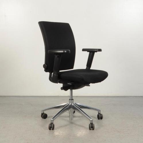 Bureaustoel CS - Zwart - Armpads vernieuwd, Huis en Inrichting, Bureaustoelen, Gebruikt, Ophalen of Verzenden