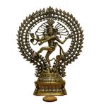 Beeld Shiva Nataraj XXL Dubbele Ring - Brons/Messing, Sport en Fitness, Nieuw, Ophalen of Verzenden