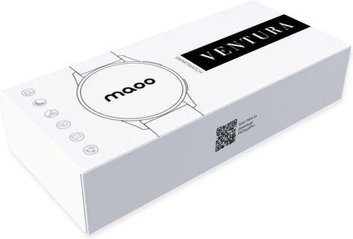 Tweedekans | Maoo Ventura AMOLED Smartwatch Dames - RVS en, Sport en Fitness, Hartslagmeters, Ophalen of Verzenden