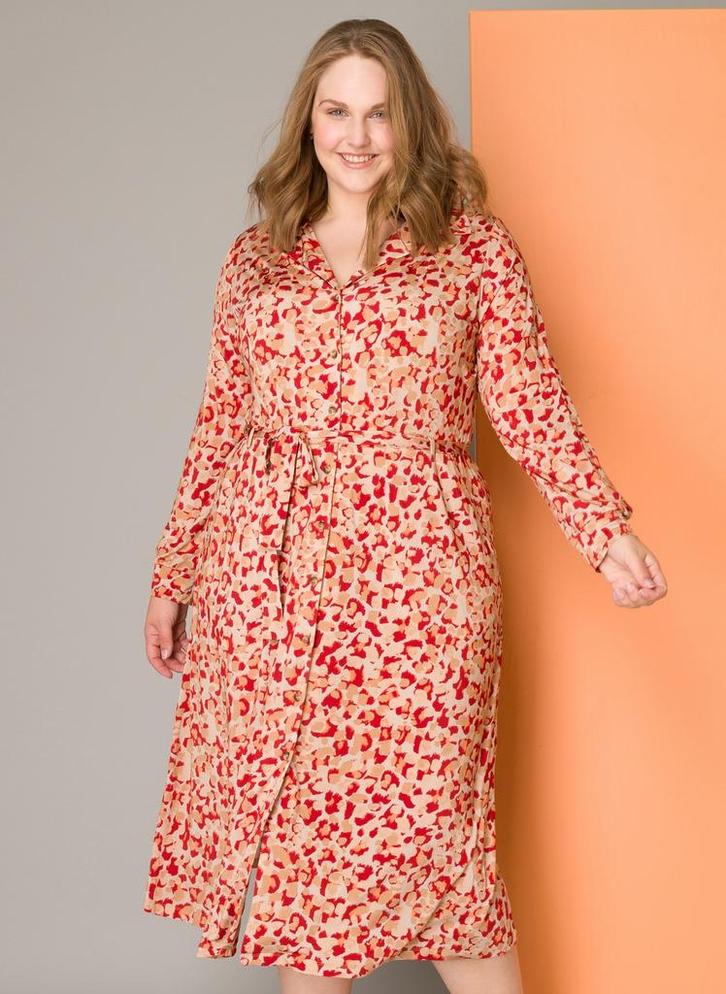 YESTA print blousejurk0(46)Maat 46/48 (XL) of groter, Kleding | Dames, Jurken, Overige kleuren, Nieuw, Maat 46/48 (XL) of groter