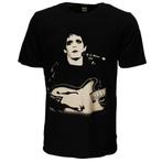 Lou Reed Bleached Photo T-Shirt, Nieuw