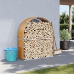 vidaXL Haardhoutopslag 120x45x140 cm gegalvaniseerd staal, Tuin en Terras, Verzenden