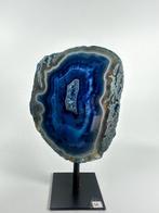 Agate with rock crystal geode on stand Geode - Hoogte: 140, Verzamelen