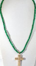 Esmeralda - Latijns kruis met zirkonias - sluiting van 925