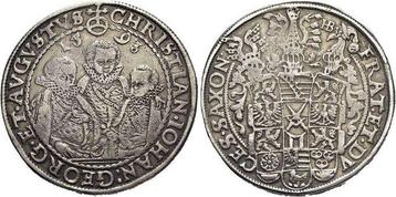 Reichstaler, daalder 1593 Hb Sachsen-albertinische Linie..., Timbres & Monnaies, Verzenden