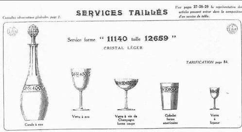Baccarat - Karaf - Service forme  11140 aille 12659  -, Antiek en Kunst, Antiek | Glaswerk en Kristal