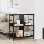 vidaXL Boekenplank Zwart eiken 78.5 x 33 x 82 cm Bewerkt, Huis en Inrichting, Verzenden, Nieuw