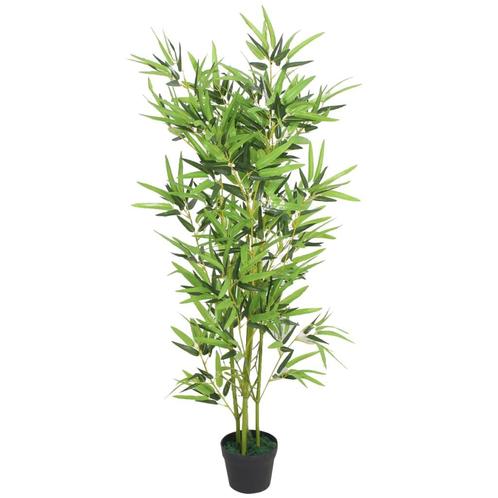 vidaXL Plante artificielle avec pot Bambou 120 cm Vert, Huis en Inrichting, Woonaccessoires | Kunstplanten en Kunstbloemen, Verzenden