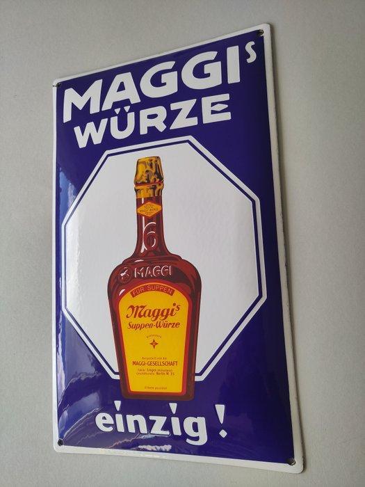 Maggi - Emaille bord - Emaille, Antiek en Kunst, Antiek | Wandborden en Tegels