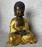 Boeddha zittend in Dhyana mudra (meditatiepositie) - Verguld, Antiquités & Art
