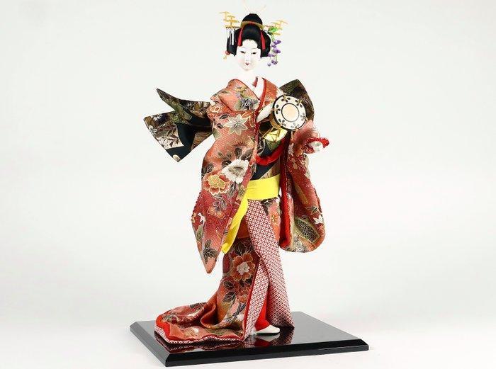 Japanese Doll – Geisha Holding a Drum - Pop - Japan, Antiek en Kunst, Antiek | Overige Antiek