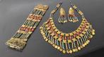 Brons, Ottone - 3-delige sieradenset - Egyptische stijl, Antiek en Kunst