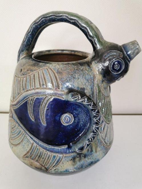 Société des Grès dArt de Bouffioulx - Roger Guerin - Vase -, Antiek en Kunst, Antiek | Glaswerk en Kristal
