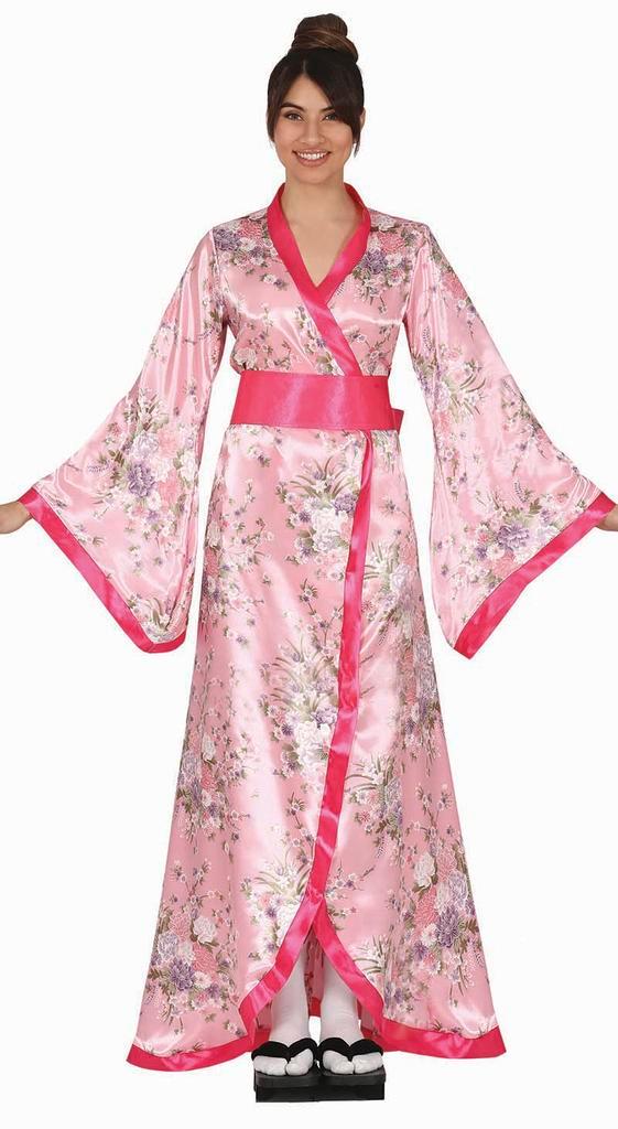 Kimono Kostuum Roze Dames, Kleding | Dames, Carnavalskleding en Feestkleding, Nieuw, Verzenden
