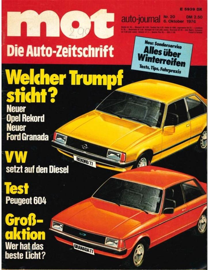 1976 MOT AUTO JOURNAL MAGAZINE 20 DUITS, Boeken, Auto's | Folders en Tijdschriften, Ophalen of Verzenden
