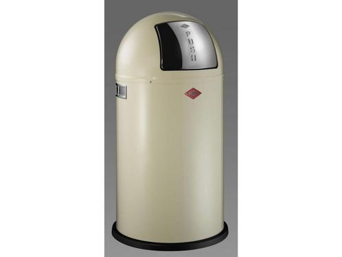 Wesco Pushboy - Afvalemmer - 50 Liter - Amandel, Huis en Inrichting, Woonaccessoires | Overige, Zo goed als nieuw, Verzenden