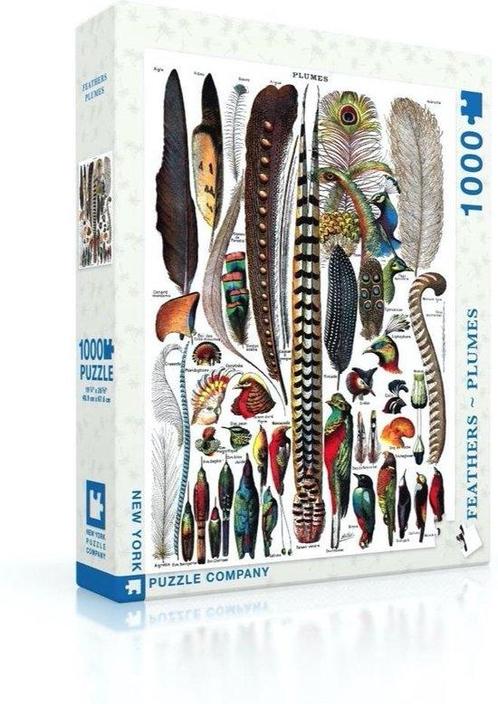 Feathers - NYPC Puzzel 1000 Stukjes op Overig, Hobby en Vrije tijd, Denksport en Puzzels, Verzenden