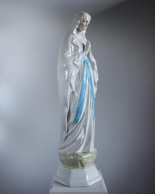 La Giara - Statue, ND de Lourdes - 60 cm - Céramique, Antiquités & Art, Art | Art non-occidental