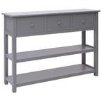 vidaXL Dressoir 108x30x76 cm massief paulowniahout grijs, Huis en Inrichting, Kasten | Dressoirs, Verzenden, Nieuw