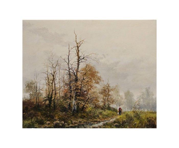 Juan Francisco Vidaller Novellón (1925) - Path through, Antiek en Kunst, Kunst | Schilderijen | Klassiek