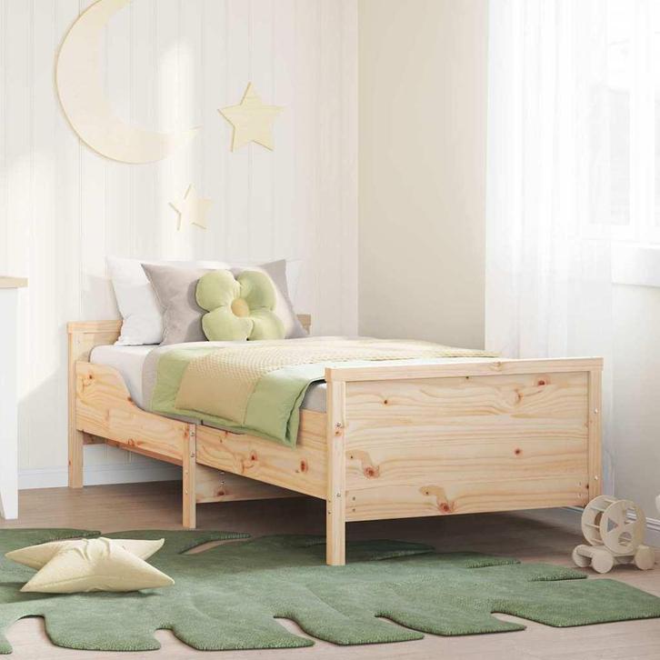 vidaXL Uitzetbare Bedbodem voor Kinderen Bruin 80 x 130 /, Huis en Inrichting, Slaapkamer | Bedden, Nieuw, Verzenden